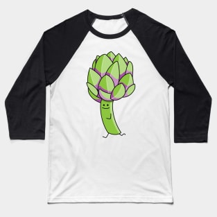 Funny artichoke is running Baseball T-Shirt